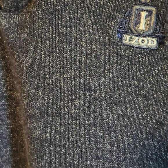 EUC Izod Sweater weight Long Sleeve Polo - Picture 3 of 4